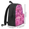 Roses Floral Backpack Pink Flowers Print Travel Backpacks Women Men Kawaii School Bags Design Big Rucksack