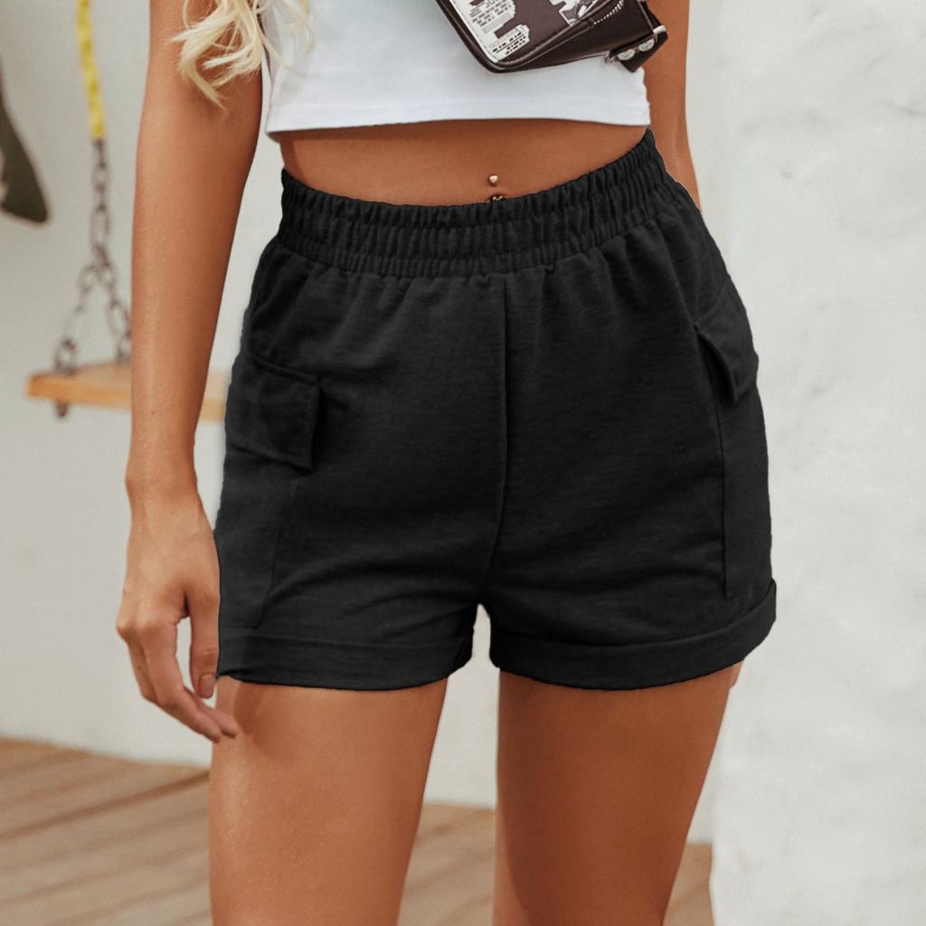 high rise lounge shorts