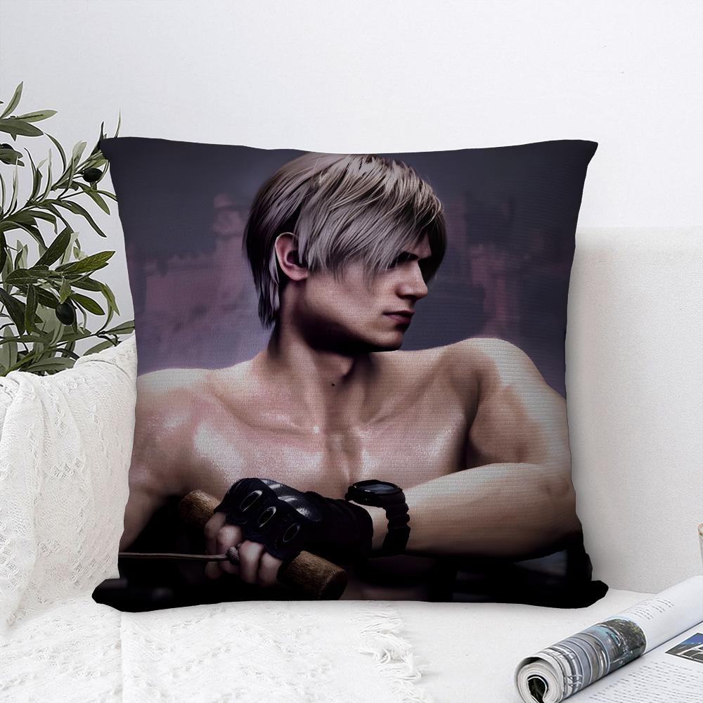 Muscle L-Leon Kennedys Pillow Case Plush Fabric Soft Pillowcase Double Sided Print Sofa Cushion Cover Throw Pillow Cover