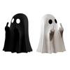 Halloween-Ornamente Niedliche Mittelfinger-Geisterstatue Lustige Dekorationen PVC-Material Büro Zuhause Schreibtisch Kreative Dekoration