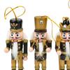 4 Pieces Nutcracker Soldier Figurine Sculptures Photo Props Pendant Figures Toy for Home