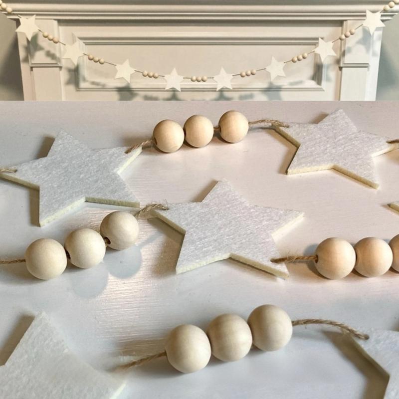 User Friendly Christmas Felt Banners Hanging Ornament for Fireplaces Window Party Decorating Reusable Holiday Hanging