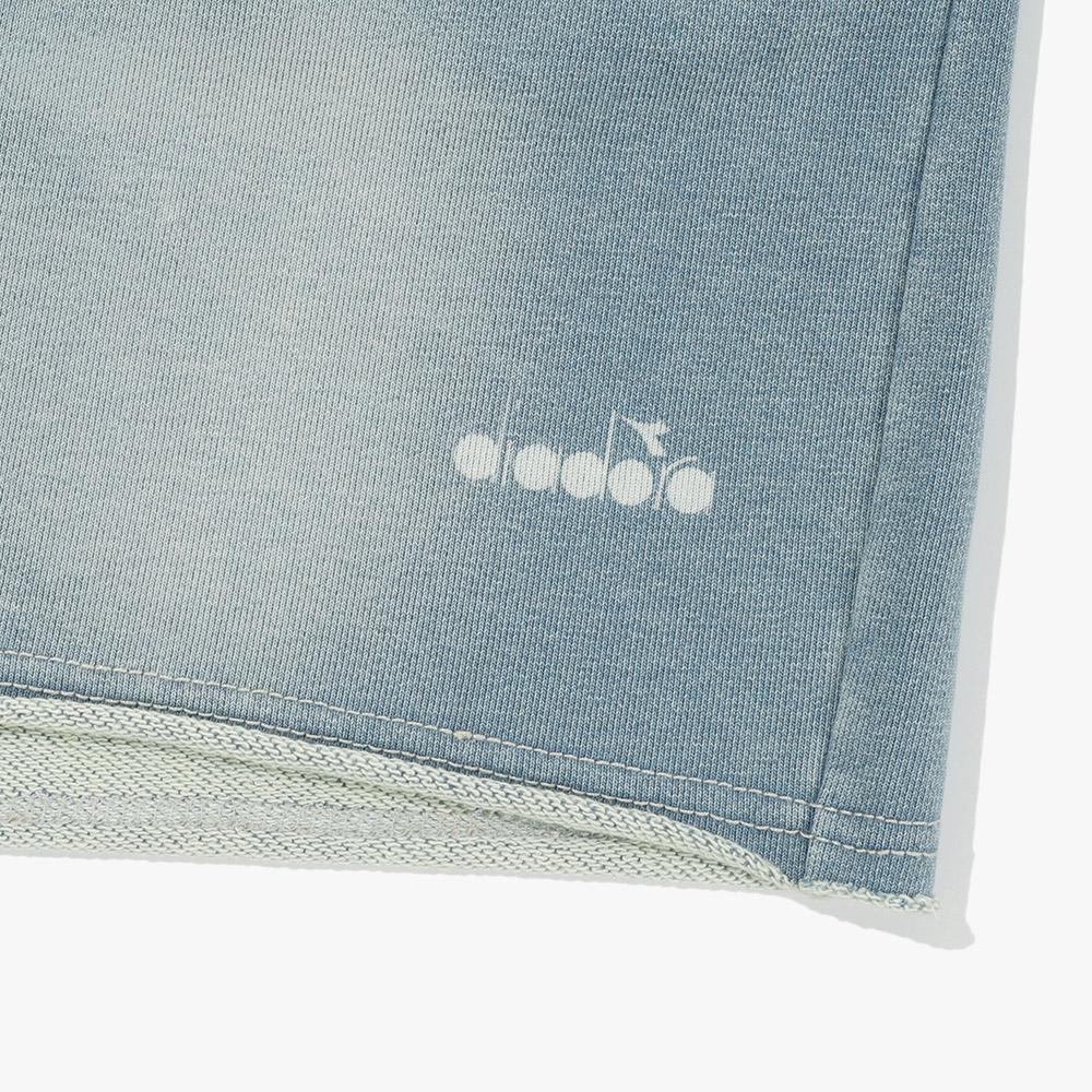 Diadora Equip Washed Denim 3.5-Length Sweat Shorts Women'S Blue