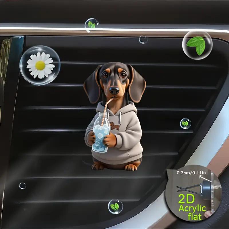 Acrylic Car Vent Clip Aromatherapy Air Freshener Holder 2D Decorative Clip For Car Ac Vents