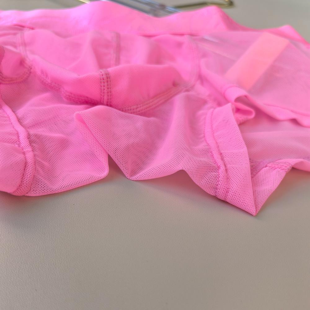 Boxer JOCKMAL da uomo, in mesh ultrasottile, traspirante, semi-trasparente, sexy, a vita bassa, tinta unita, casual, da indossare tutti i giorni, pantaloncini da allenamento