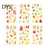 Floral Scrapbook Supplies 6 Sheets/Set Natural Flower Stickers, Waterproof PVC Plants Decals, Retro Stickers Transparent Decorative for DIY