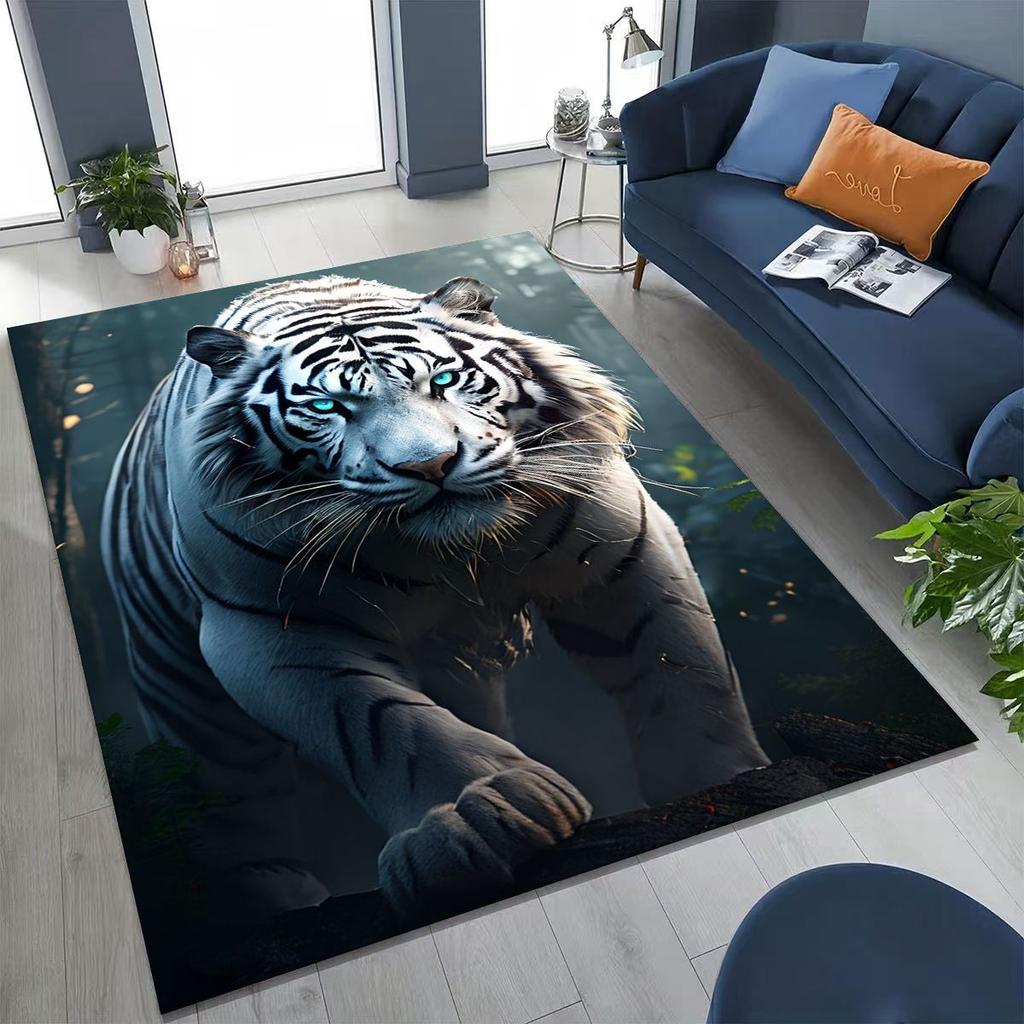 27 Style Wild Animal Tiger Beast Cartoon Rug for Bedroom Living Room Sofa Home Doormat Decor, Large Kid Play Non-slip Floor Mat