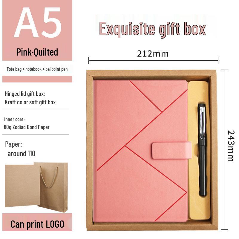 Taccuino Business Spesso Retrò Personalizzato – Design Creativo e Semplice per Studenti Universitari e Riunioni d'Ufficio.