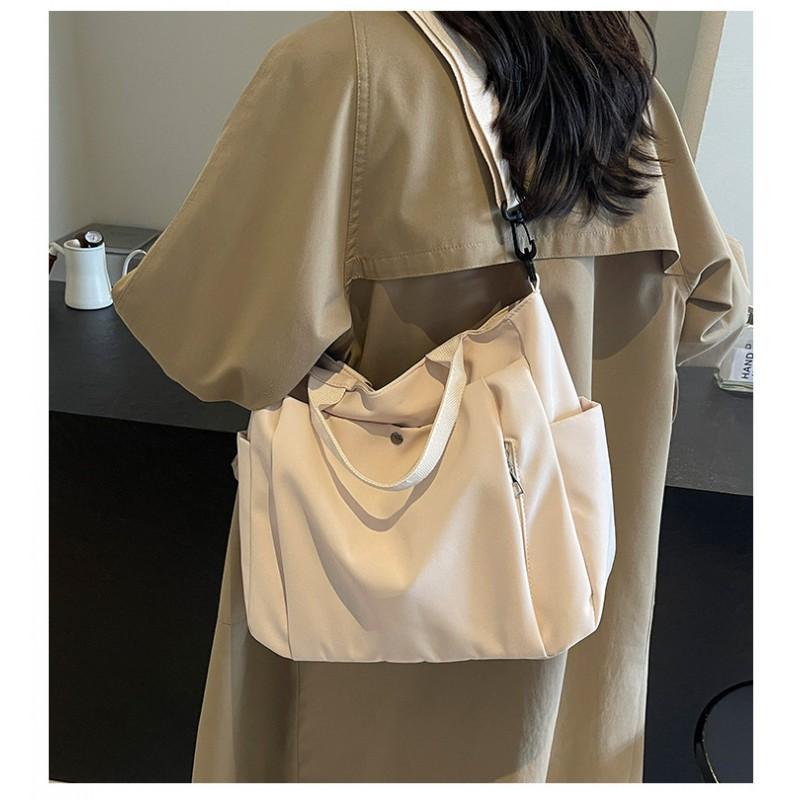 New Portable Cloth Bag Women's Large Capacity Shoulder Fashionable Commuting Cross-body All-matching Tote