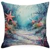 Colorful Marine Life Shell Pillowcase Summer Holiday Beach Hotel Decorative Cushion Cover
