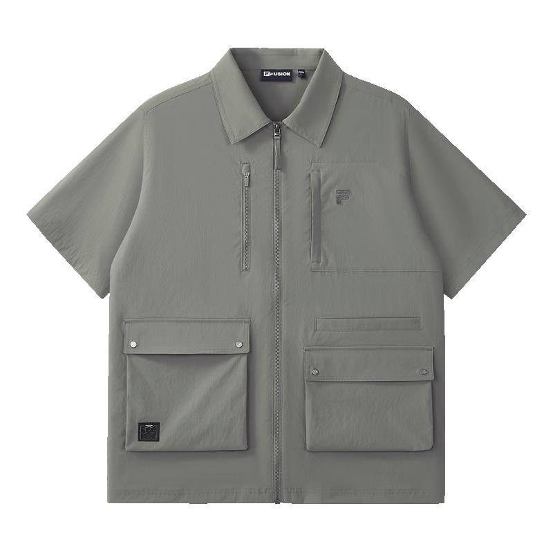 FILA FUSION Men s Woven Short-Sleeve Casual Shirt XL