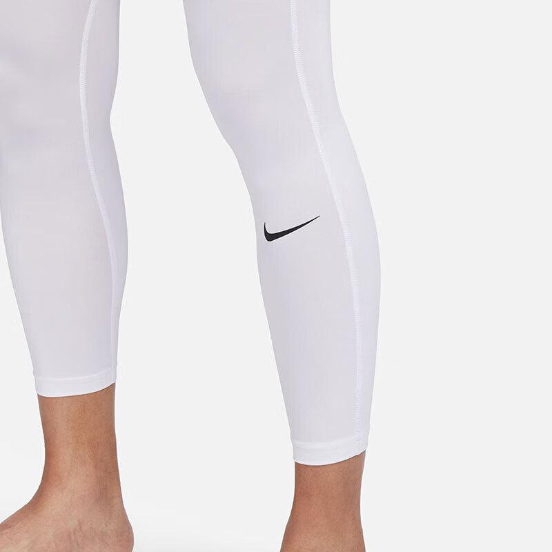 Nike Solid Color Casual Training Fitness Mid Waist Sports Pants Men Pants White FB7953-100