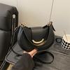 Women's Casual Messenger Bag New Women's Bag Simple Underarm Bag Solid Color Fashion Niche Design Bag Tide 2025 One Shoulder