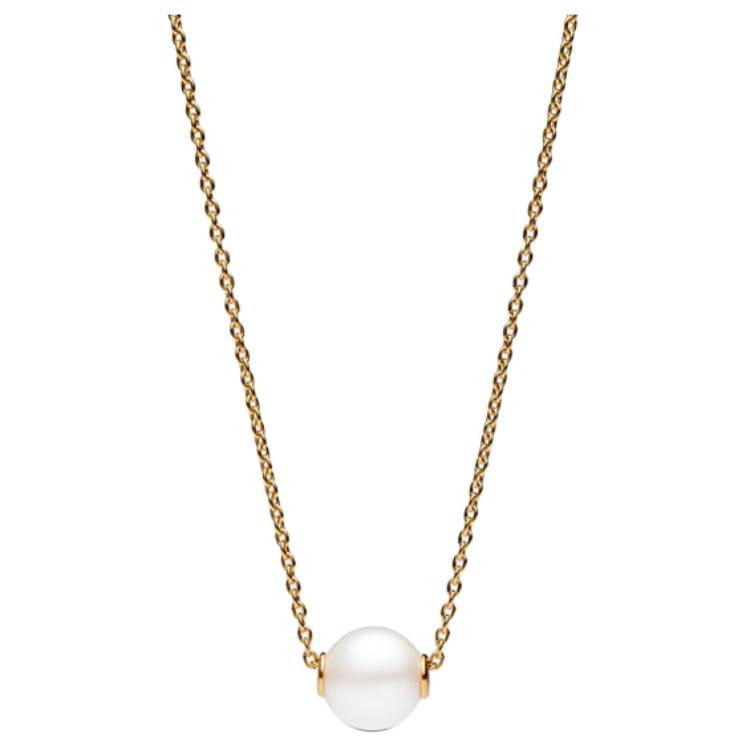 Pandora Timeless Chain Design Cubic Oxide Necklace Women necklace Gold 363167C01 Box