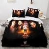 2025 WWE RAW Single Double Wrestling Bedding Set Queen King Size Duvet Cover For Boys Bedroom 3D Print Quilt Cover Pillowcase