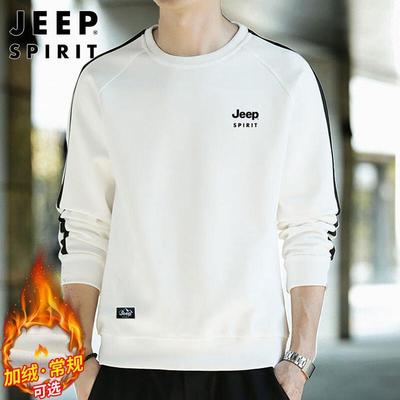 JEEP SPIRIT Men's Round Neck Casual Sweatshirt