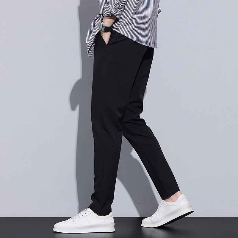 New Spring and Summer Straight Trousers for Men's Business Formal Suit Trousers
