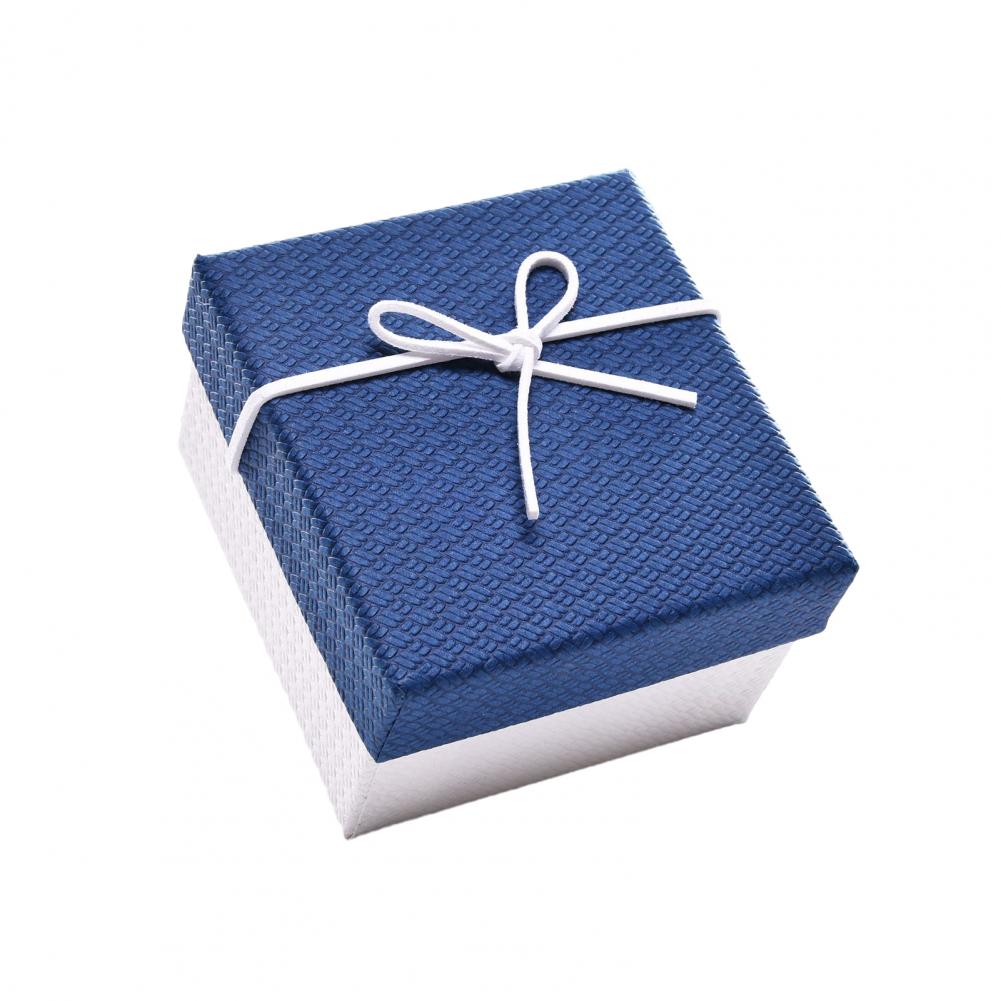 Rectangle Gift Box with Ribbon Bow Cushion Bridesmaid Wedding Birthday Present Wrapping Box with Lid Jewelry Packaging Box