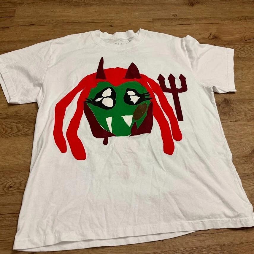 Playboi Carti x CPFM Футболка King Vamp Белый Красный Carti Я Музыка Размер 2XL XXL 3XL