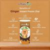 Chaizup Premium 1 Min Instant Ginger Tea Premix - 1kg Can | Ginger Flavours | Approx. 72 Servings | 1kg