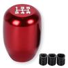 Calmwish Aluminum Shift Knob Lever Red Mission MT 5 Speed