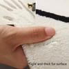 652F Soft Plushie Bath Rug Water Absorbing Christmas Snowflake Floor Mat Bath Mat for Bathroom Safety and Decoration