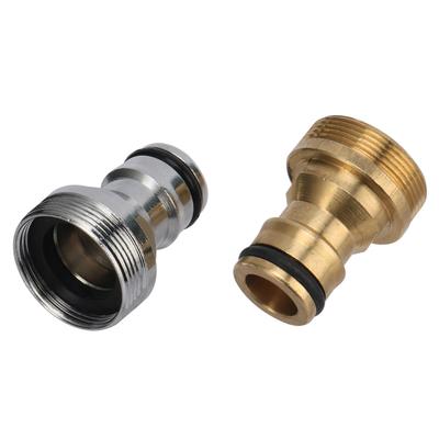 M22*M24 Thread Nipple Joint Connector Fast Release Brass Chrome Plated Water Supply Water Tap Adapter Garden Water Coupler
