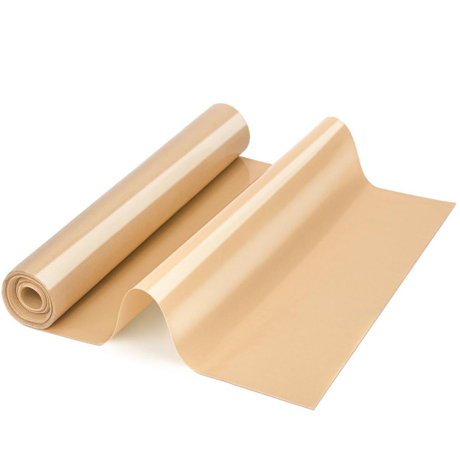 

Silicone Baking Mat Roll, Large Reusable Heat Resistant Oven Liner for Cookie Bread, Non-stick Non Slip Dough Rolling Pastry Mat 12inch x 8FT бежевий
