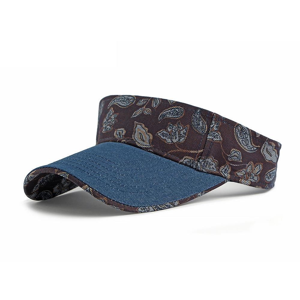 Flor de anacardo Gorra vacía Sombrero de sol de verano para mujer Sombrero de sol para deportes al aire libre Montar en bicicleta Sombrero de sol Gorra de béisbol de mezclilla