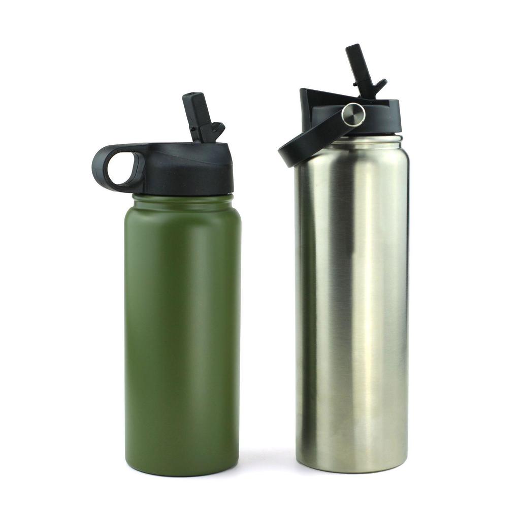 American-Style Large Capacity Stainless Steel Thermos - Portable Outdoor Sports Water Bottle