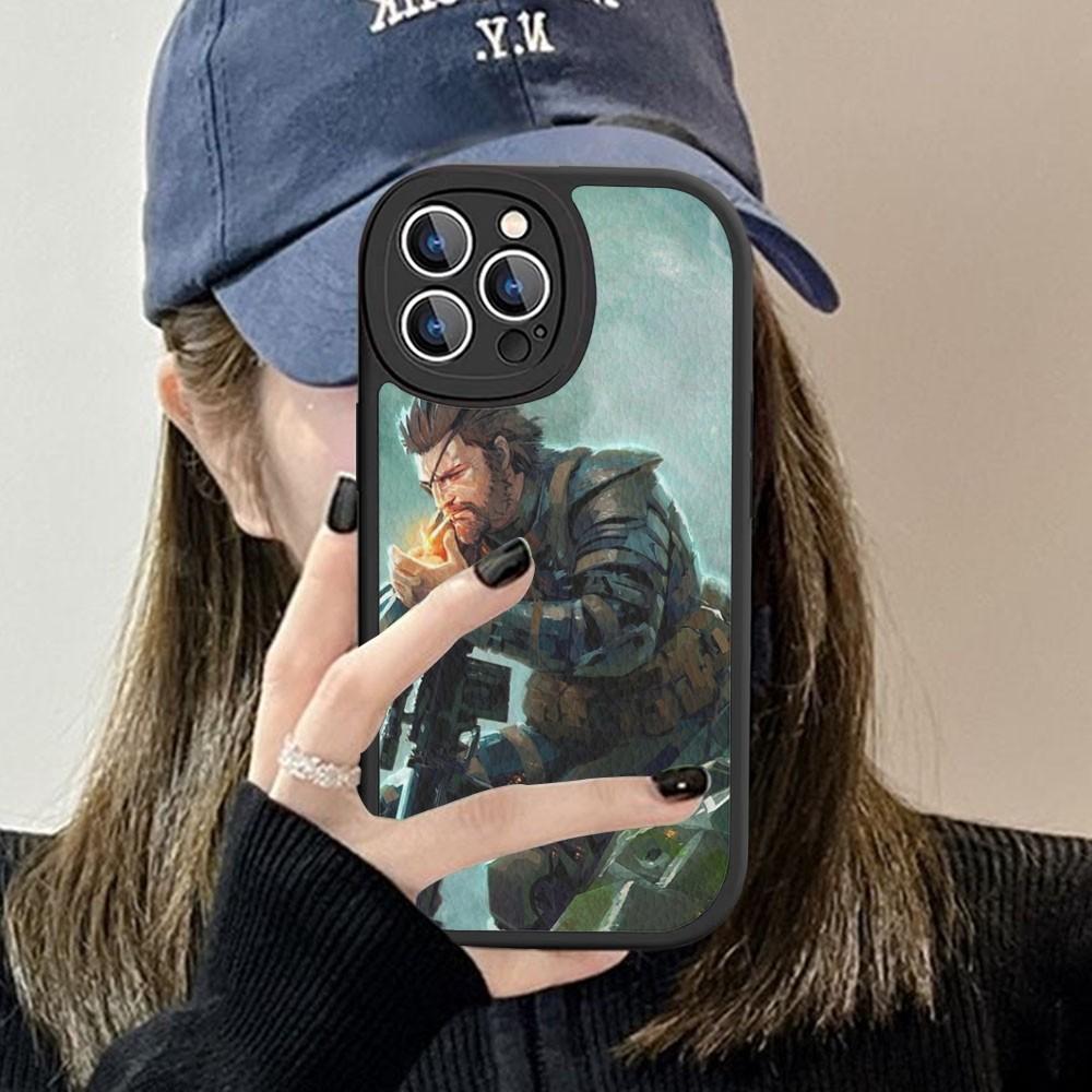 M-Metal Gear S-Solid Game Phone Case Hard Leather For IPhone 16 15 14 13 12 Mini 11 14 Pro Max Xs X Xr 7 8 Plus Fundas