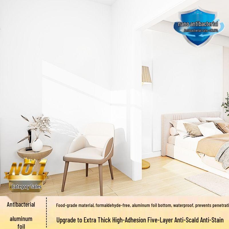 Waterproof Moisture-proof Zero-Formaldehyde Thickened Self-adhesive Wallpaper for Bedroom, Living Room, Mother and Baby.