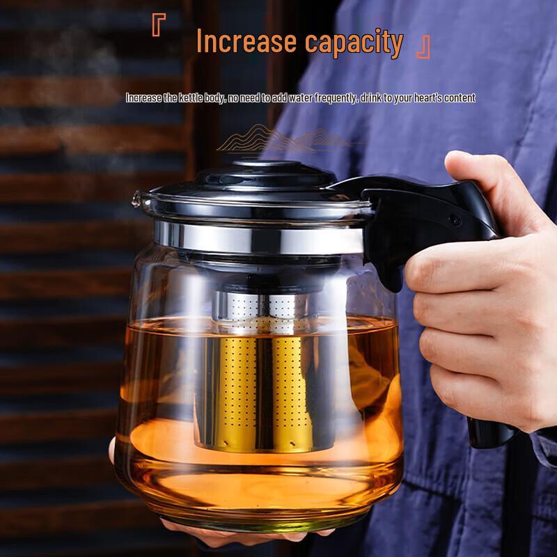 Tianxi Heatable High Borosilicate Glass Teapot with Infuser