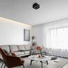 Square LED Surface-Mounted Spotlight: Four-Head Adjustable Ceiling Downlight for Living Room or Bedroom