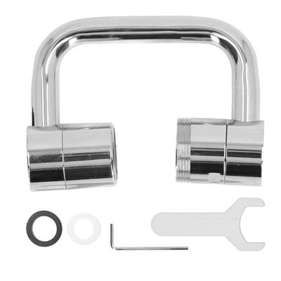 Faucet Extender Copper Stainless Steel ABS 1080 Degree 22mm Internal Diameter Rotatable Tap Adapter