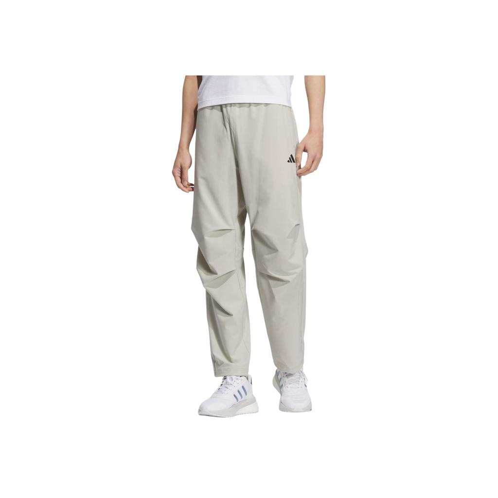 Adidas Climacool Parachute Moisture Wicking Quick Dry Cool Sun Protection Knitted Sports Pants Men Pants Light-Sesame-Gray KC3093