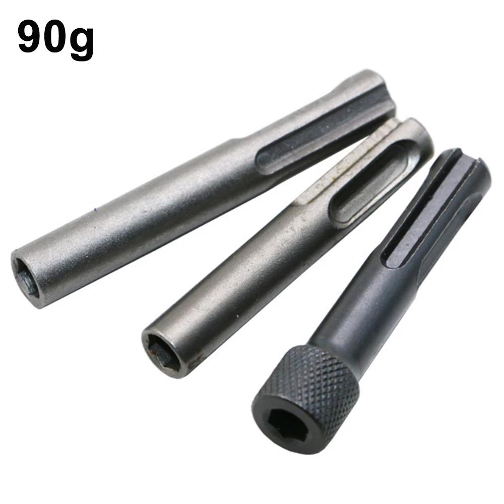 

3PC Два отверстия Два слота SDS Внутренний шестигранный удлинитель втулка Электрический молоток Ударная дрель бита переходник набор инструментов