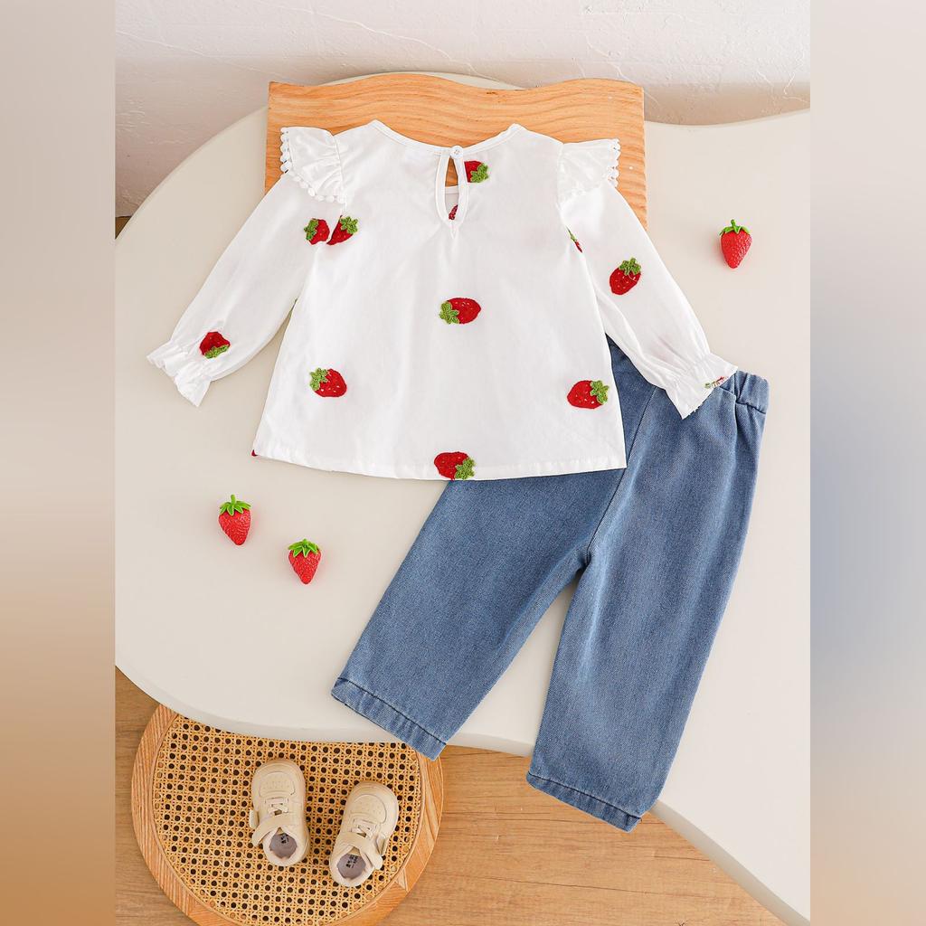 Kids' Long-Sleeve Top Set - Casual, Stylish & Versatile Children's Outfit