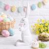 Cute Easter Bunny Statue Ornament Hand-Carved Resin Resin Rabbit Ornament Cartoon Handicraft Easter Decoration Home Decoration