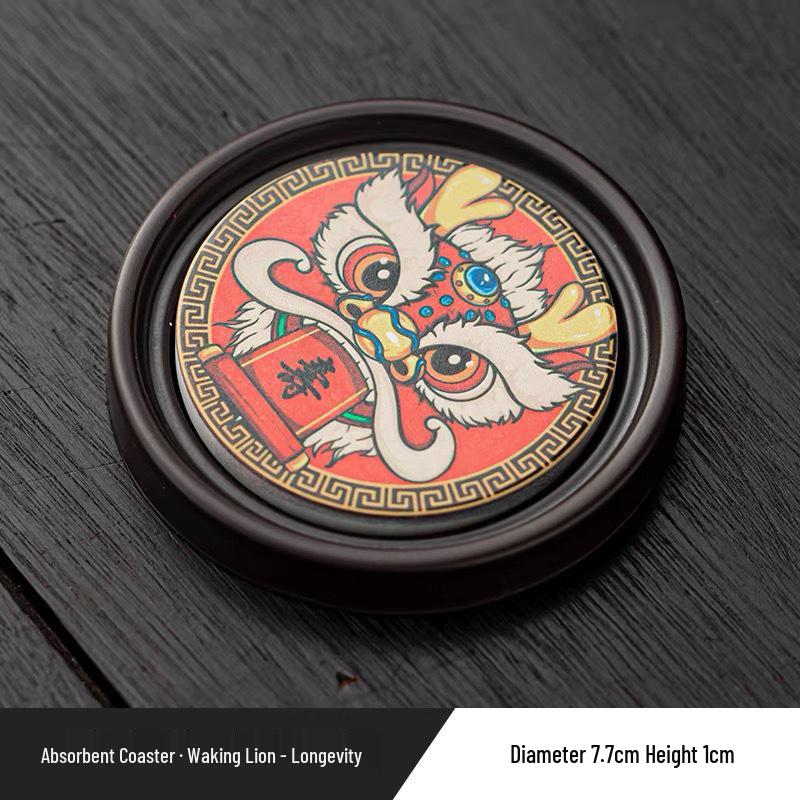 Bakelite Tea Cup Coaster & Holder - Creative Gongfu Ceremony Accessory & Heat Insulation Pad for Office & Home Use