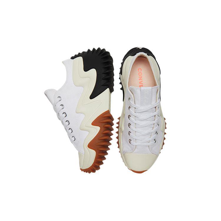 Converse Run Star Motion Platform Low White Egret Unisex Sneaker Schwarz 172896C