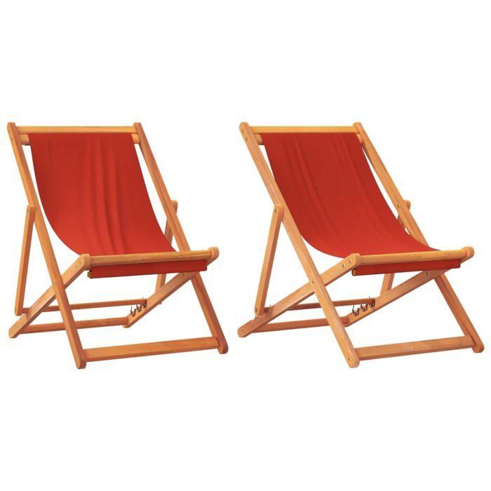 VidaXL Set of 2 Folding Beach Chairs, Patio Seats, Balcony Chairs, Outdoor Garden Camping Patio Furniture, 3214491