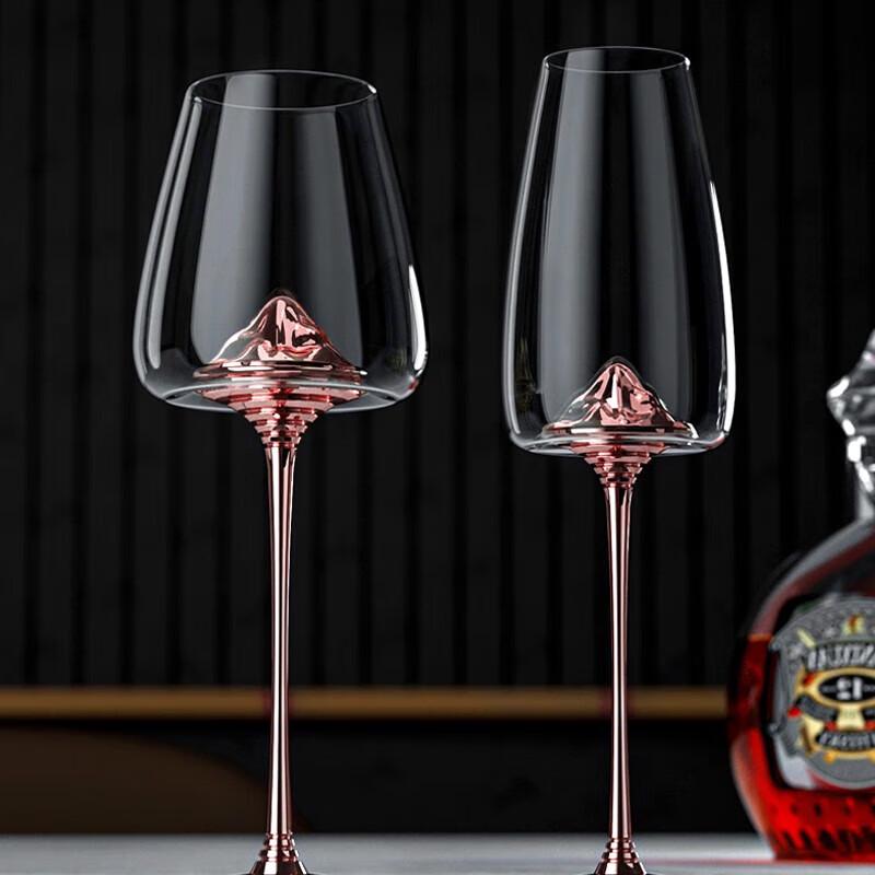 Jingshan Rose Gold Wine Glass Set
