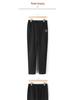 Mom's Versatile Plus Velvet Elastic Waist Straight Leg Pants - Thickened Winter Trousers for Middle-Aged and Elderly Women