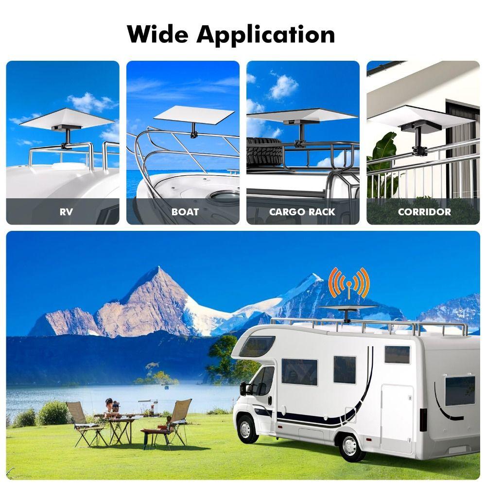 Mastmontagesatz Mastklemmenhalterung Klemmenhalterung Tragbare Halterung Langlebige Wohnmobil-Leitermontage Außenbereich