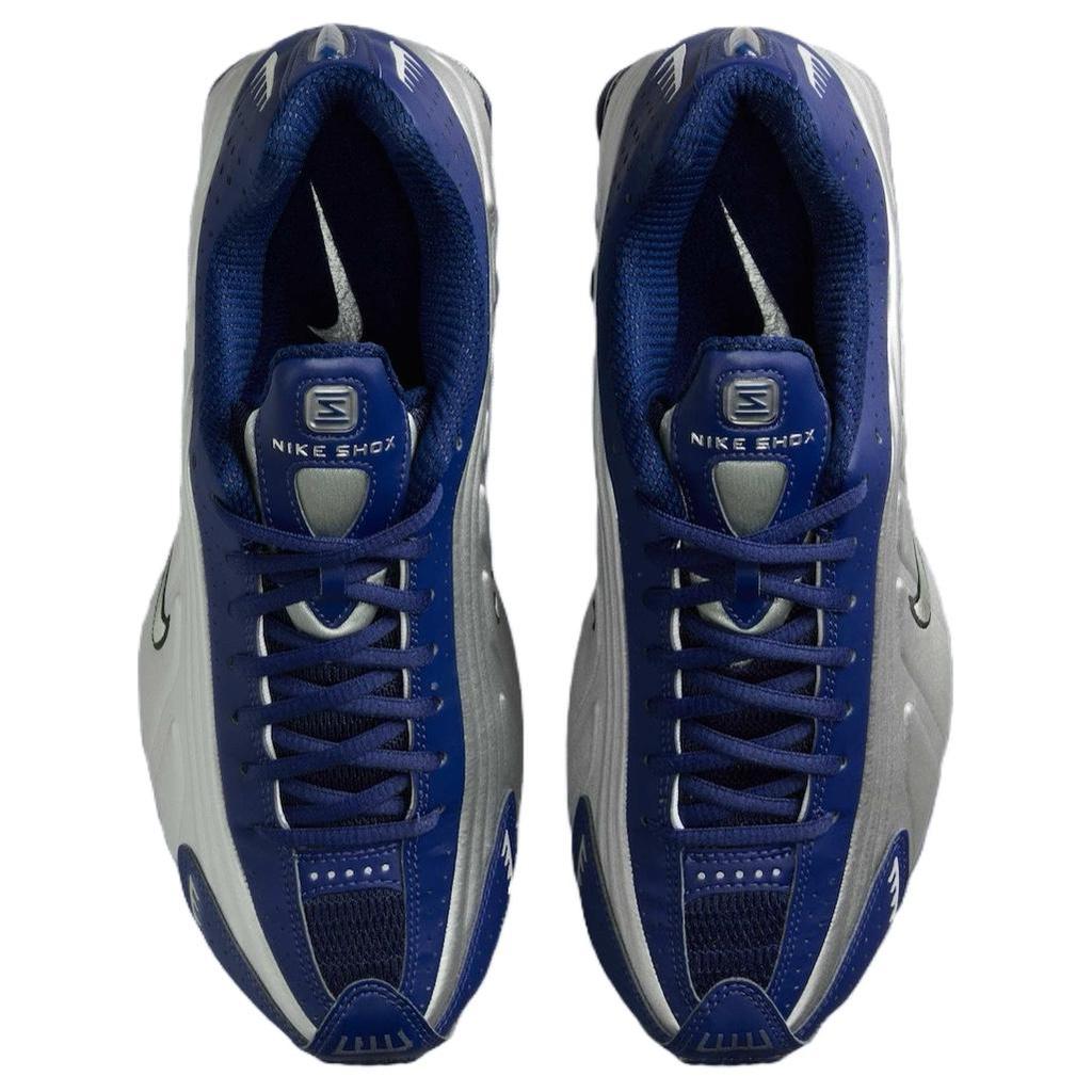 Nike  Shox R4 Blue Void Women Sneakers Metallic-Silver Black AR3565-400