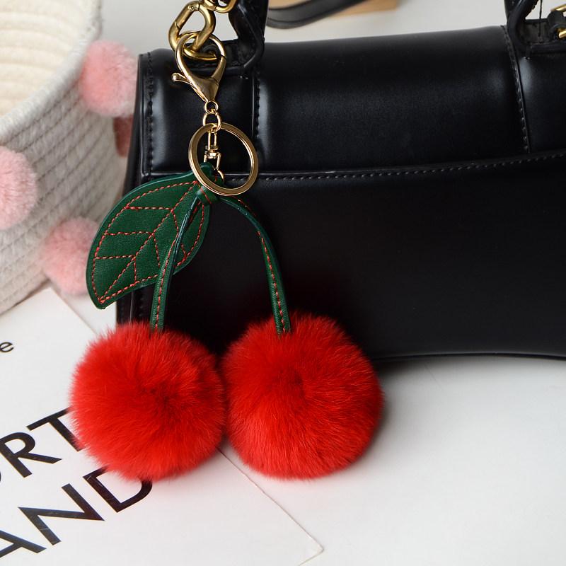 Cherry Keychain Cherry Accessories Bag Charms for Handbags Gifts for Women Plush Purse Charms Handbags Pendant for Women Girls