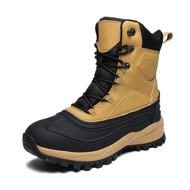 Baumwollschuhe Herren Winter Samt verdickt Schneestiefel wasserdicht und rutschfest Winter Kältebeständige Stiefel modische neue Herrenschuhe
