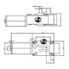 DC12V 24V Powerful Torque Gearmotor Metal Turbo Worm Gearbox Type-D Shaft Reversed Low Speed 70kg.cm Self-Lock Worm Gear Motor