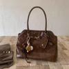 Women's Retro Handheld Shoulder Bag - 2025 Trendy Large Capacity Underarm Design